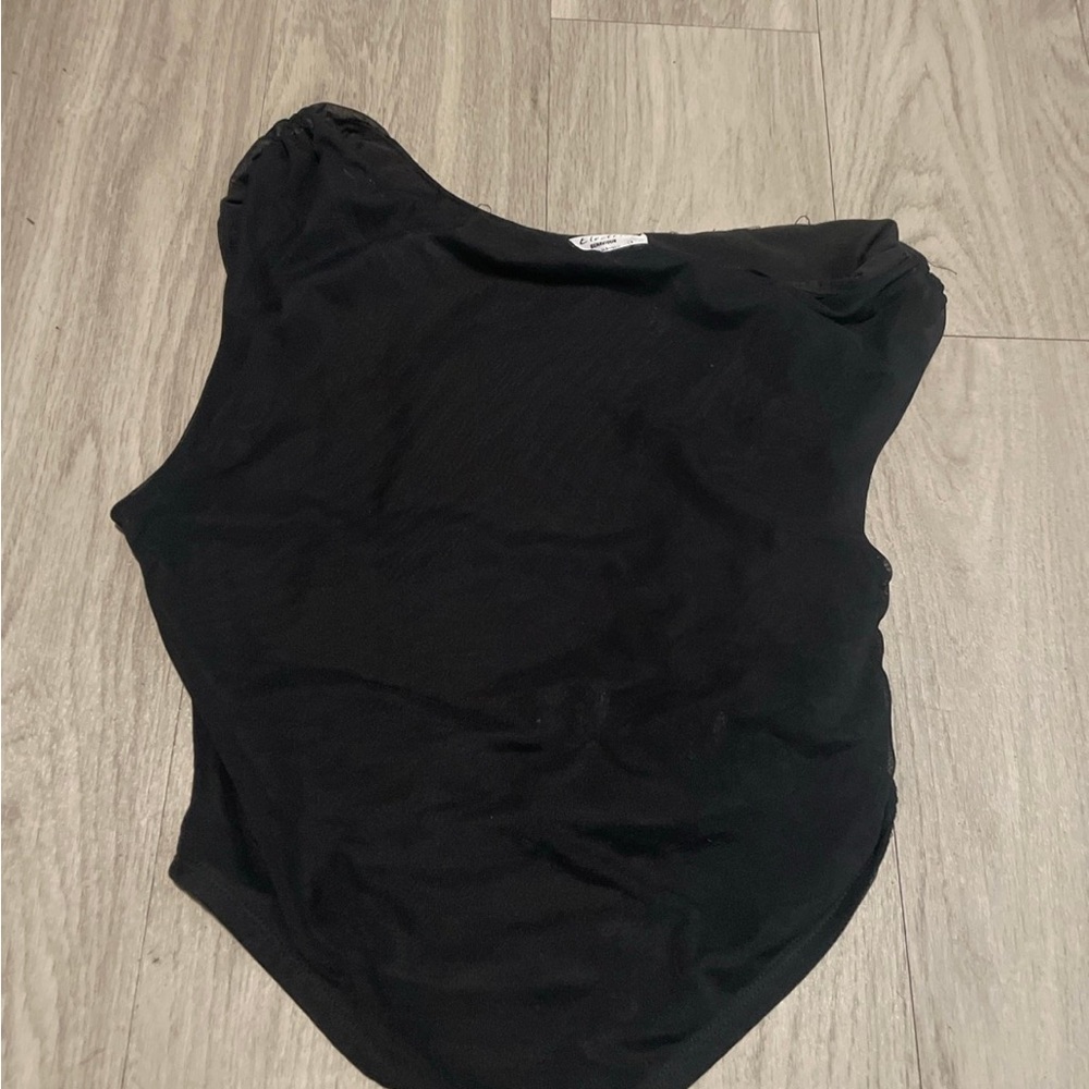Electric Family Black Crop Top